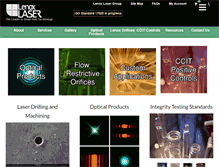 Tablet Screenshot of lenoxlaser.com